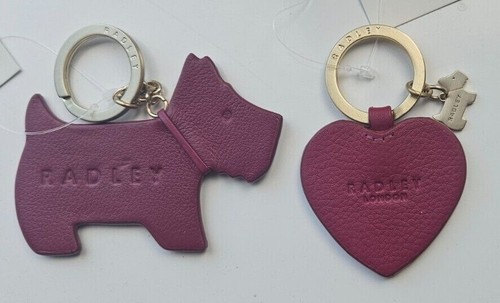 Radley leather keyring charm - keyring,
