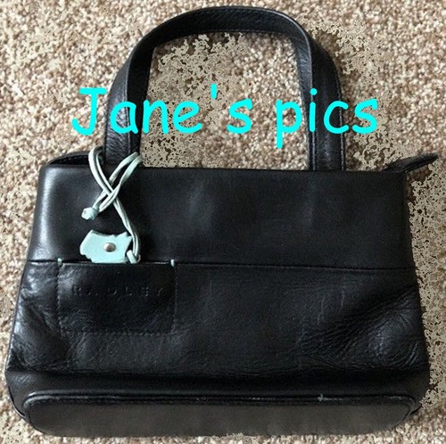 Vintage small black leather - vintage,