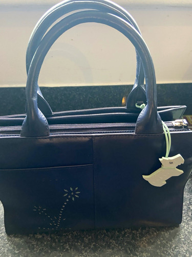Radley black leather tote bag - black,
