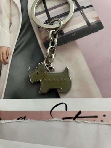 Radley metal grey dog - grey, tag