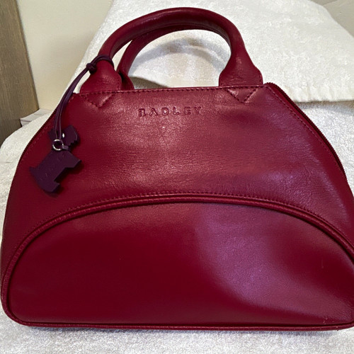Radley burgundy leather - leather, top