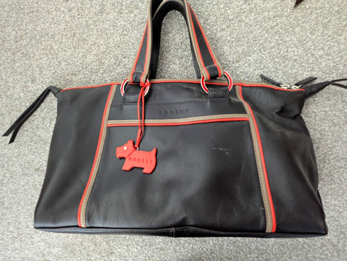 Radley black leather large - black,