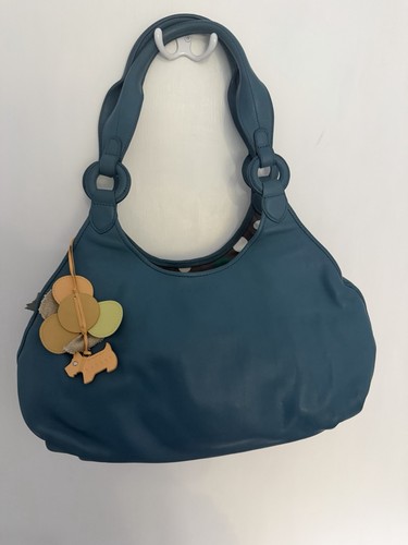 Radley blue leather zip - radley,