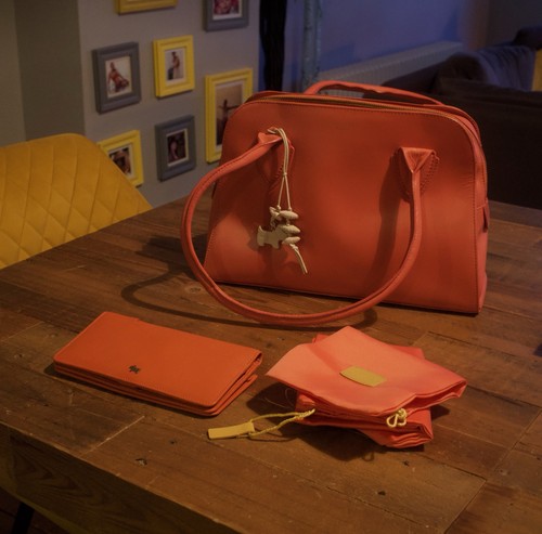 Radley pinkpebbled leather - leather, top