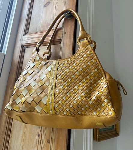 Radley yellow woven leather - radley,