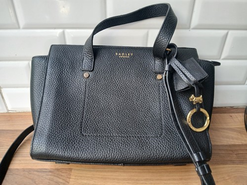 Black leather radley - black,