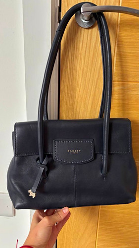 Radley black pebbled - black, leather