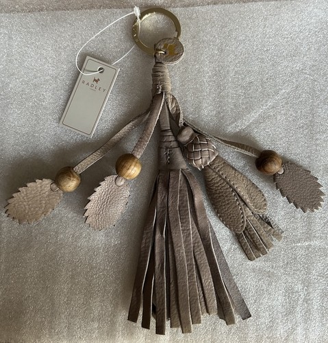 Radley taupe leather tassel - radley,