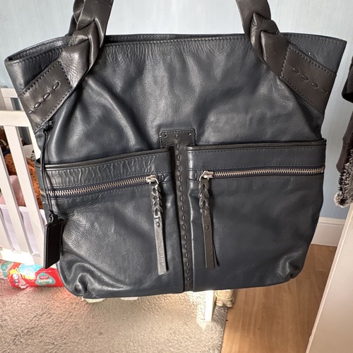 Radley black leather large - black,