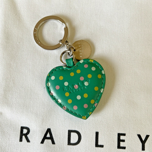 Radley leather green heart - green,