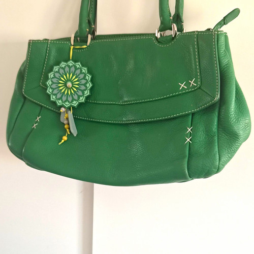 Radley green leather shoulder - leather,