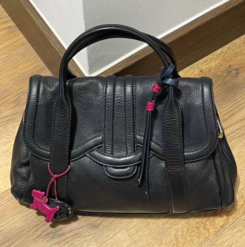 Radley black leather hand bag - leather,