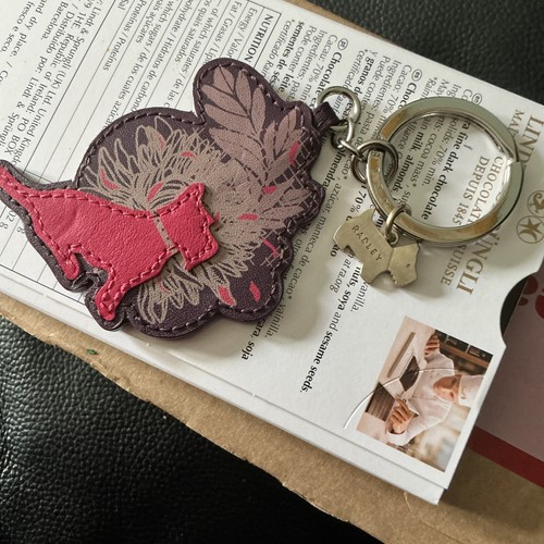 Radley leather keyring good - keyring,