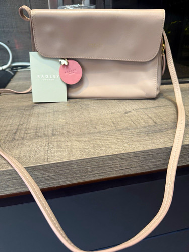 Radley pink leather crossbody - pink,