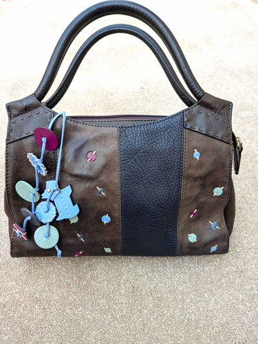 Brown black radley handbag - brown/black,
