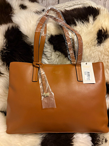 Radley london tan leather - london, zip