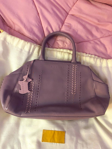 Radley purple leather medium - purple,